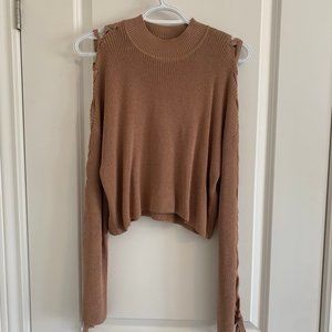 Wilfred Ribbon Sleeve Cropped Sweater